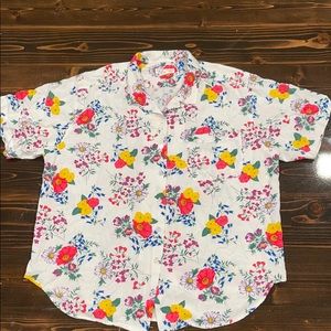 Vintage Talbots Floral Print Blouse